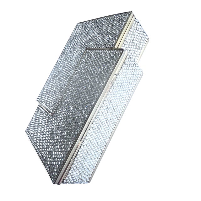 1985 Judith Leiber Crystal Tetris Minaudiere Evening Shoulder Clutch Handbag Vintage For Sale - Image 15 of 18