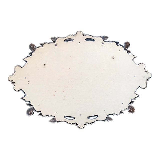 Hollywood Regency Vintage Gold Resin Framed 40” Large Oval Wall Mirror French Rococo Hollywood Regency Style For Sale - Image 3 of 10