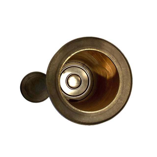 Metal Antique Brazilian Coffee Tin For Sale - Image 7 of 8