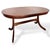 Contemporary Mid-Century Teak S-Form Oval Extending Dining Table, 1960s For Sale - Image 3 of 10