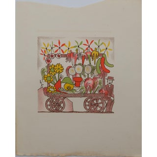 Lucien Boucher, Le vendeur ambulant, Lithograph For Sale