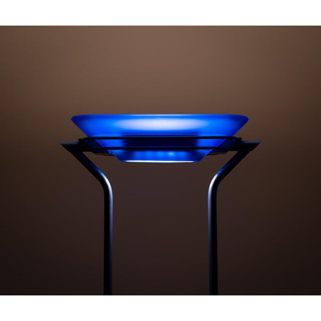 Vintage Light Blue Halogen Floor Lamp by Jordi Vilardell, 1980 For Sale - Image 13 of 15
