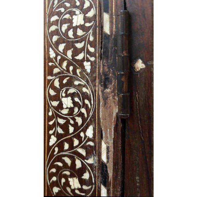 Superb 19th Century Anglo-Indian Rosewood Cabinet, Intricate Ebony Inlay For Sale - Image 15 of 18