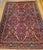 Red Vintage Persian Heriz Rug, Hand-Knotted Wool, Allover Geometric Pattern, Red & Blue, 8x11 For Sale - Image 8 of 15