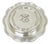 Vintage Sheffield Round Scalloped Silver Plated Covered Divided Serving Dish For Sale