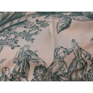 F. Schumacher Williamsburg Fabric Line Green "Carolina Toile" - 8 Yards For Sale