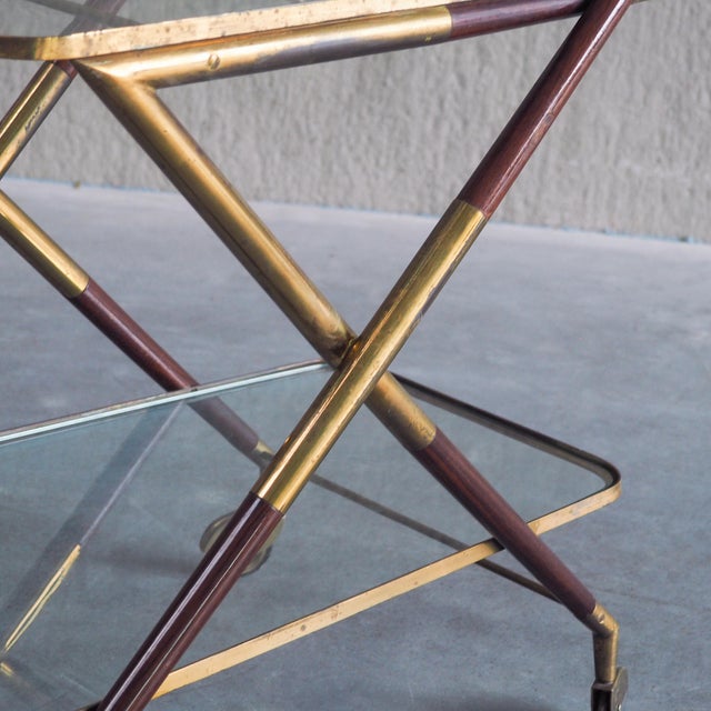 Italian Bar Trolley attributed to Cesare Lacca, 1960s For Sale - Image 12 of 18