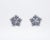 2020s Natural 1.17cts Blue Sapphire & 0.32cts Diamond Earring in 18k Gold For Sale - Image 5 of 8