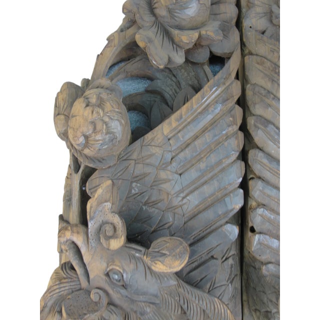 Wood Pair of Mid 19th Century Carvings For Sale - Image 7 of 11