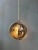 Retro remake of the Henri Mathieu and Panton style 'moon' hanging lamp. The light beautifully reflects on the chrome...