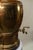 Traditional Vintage Brass Samovar-Style Lamp w/ Pleated Linen Shade For Sale - Image 3 of 5