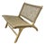 Lounge Chair in Teak and Woven Seagrass, 2000s For Sale
