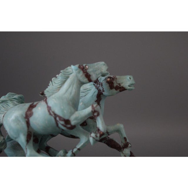 Two Horses Playing & Running Wildly and Chasing Each Other, 1960 For Sale - Image 4 of 18