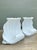 Contemporary Vintage White Clam Shell Table Pedestals - Pair For Sale - Image 3 of 15