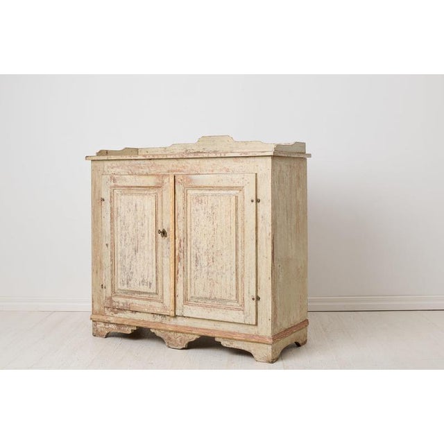 Wood Gustavian Classic Sideboard, Northern Sweden, Late 1700s For Sale - Image 7 of 10