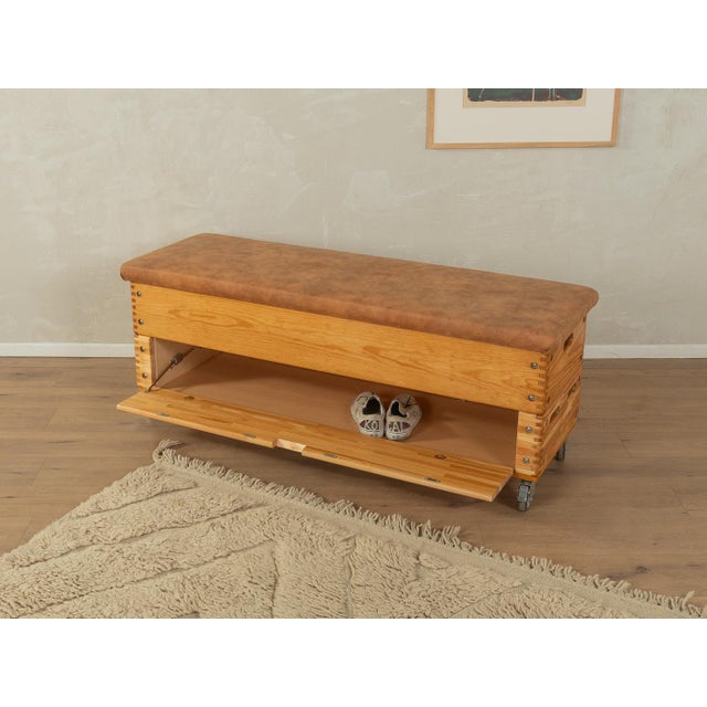 Mid-Century Modern Wooden Chest, 1960s For Sale - Image 4 of 10