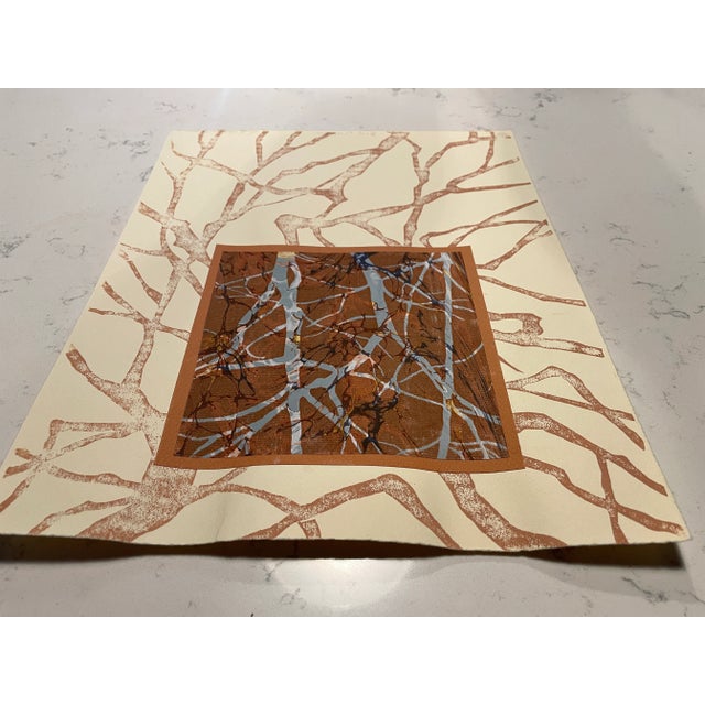 Contemporary Linda Harrison Parsons Body of Nature Collage and Serigraph For Sale - Image 3 of 3