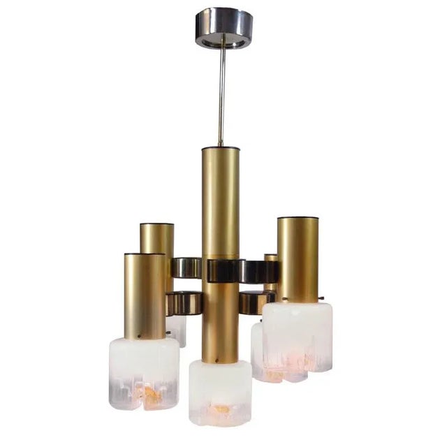 Italian Ceiling Lamp by Gaetano Sciolari for Sciolari, 1970s For Sale - Image 10 of 10