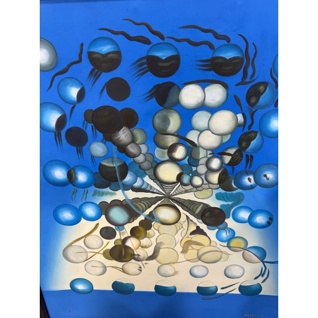 Galatea of the Heavens After Salvador Dali Oil Painting Signed Millet 28x25 Excellent condition Please note this is after...