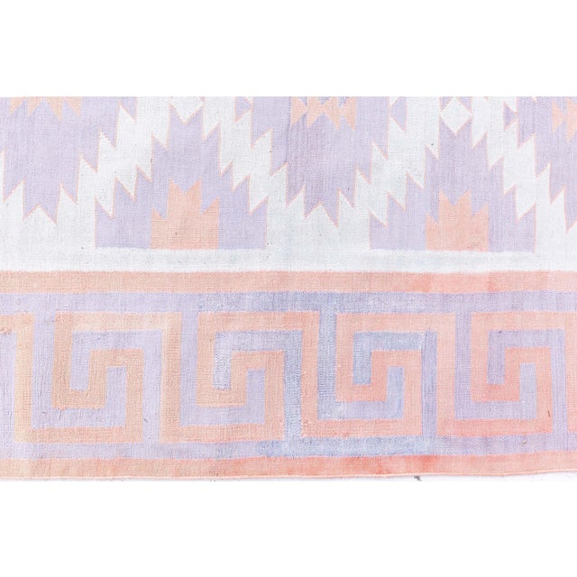 Indian Vintage Indian Dhurrie Rug Doris Leslie Blau For Sale - Image 3 of 9