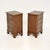 Vintage Georgian Style Bedside Tables in Yew Wood, 1930, Set of 2 For Sale - Image 4 of 10