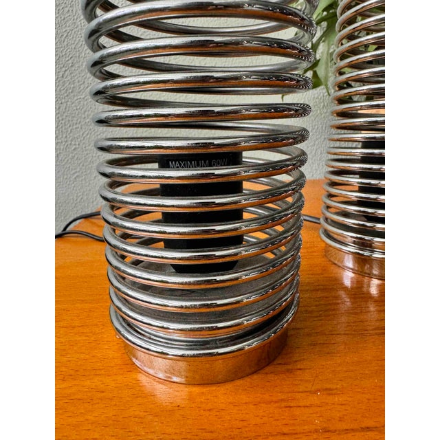 Spring Table Lamps attributed to Massive. Belgium, 1990s, Set of 2 For Sale - Image 16 of 18