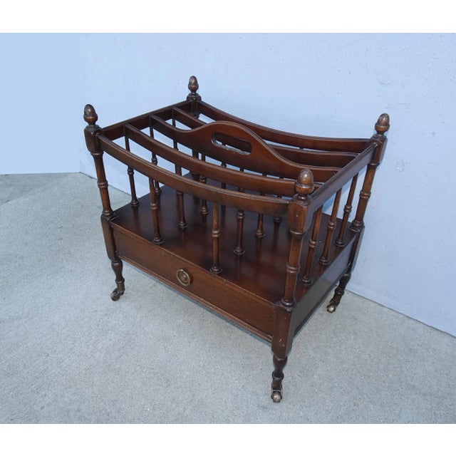 Mid-Century Modern Vintage Mill Valley Canturbury Magazine Rack For Sale - Image 3 of 12