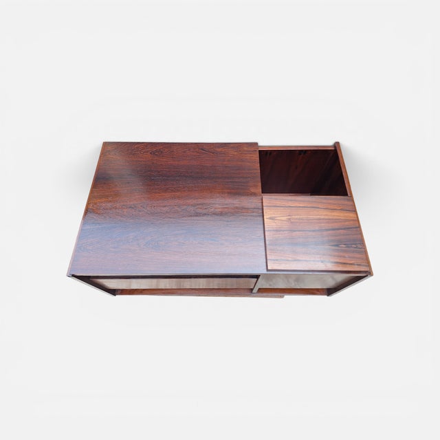 Brown Revolving Bar Cabinet by Gianfranco Frattini for Bernini, Italy, 1960s For Sale - Image 8 of 13