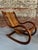 Contemporary Salvador Vidal Exotic Wood Cantilevered Rocker and Ottoman For Sale - Image 3 of 12