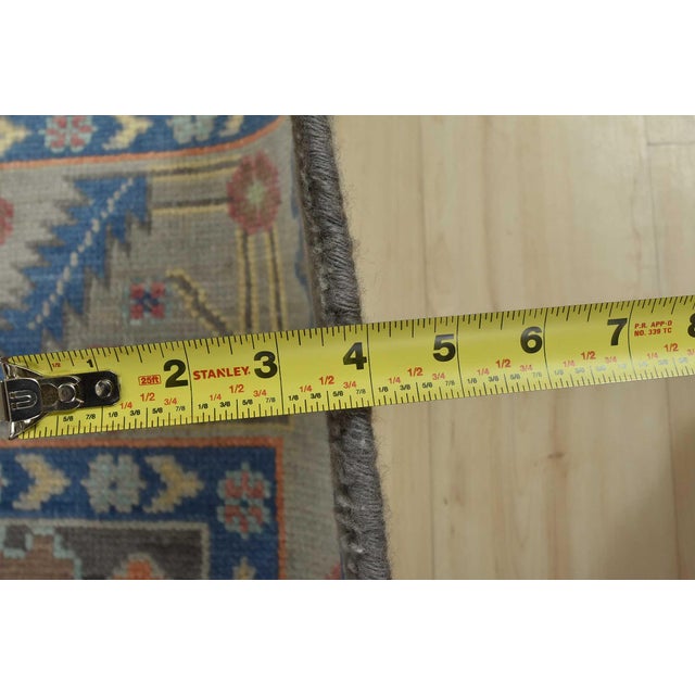 Oushak Rug 8’1” X 10’1” Gray Wool Hand-Knotted Oriental Carpet For Sale - Image 11 of 12