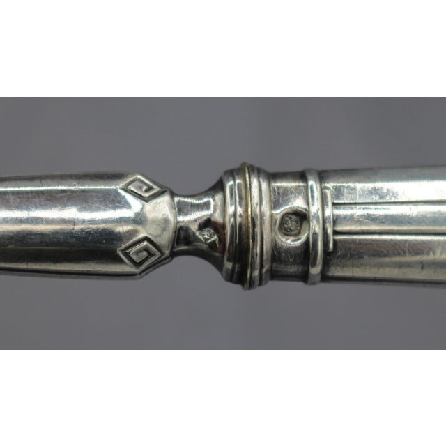 Metal Fine Pair of C. 1870-80 French Silver & Horn Salad Servers For Sale - Image 7 of 8