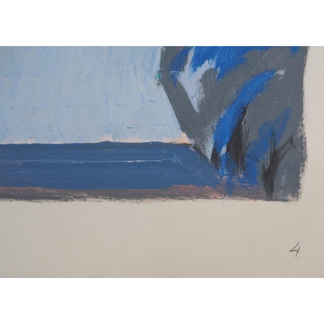 Gabriel Godard, Blue Forest, Pastel For Sale - Image 7 of 10