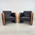 Art Deco Leather Lounge Chairs - A Pair For Sale - Image 4 of 11