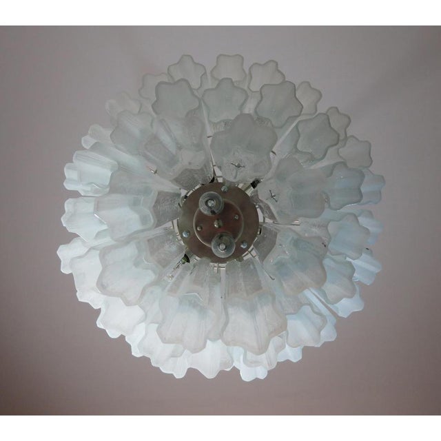1980s Tronchi Chandeliers in the Style of Toni Zuccheri for Venini, Murano, Set of 2 For Sale - Image 5 of 10
