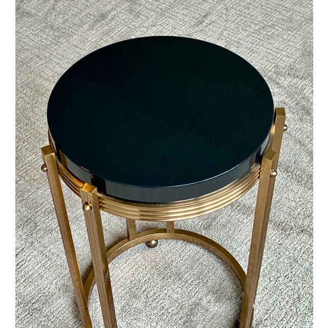 Hollywood Regency Attributed Baker Furniture Laura Kirar Collection “Gandt” Side Table For Sale - Image 3 of 5