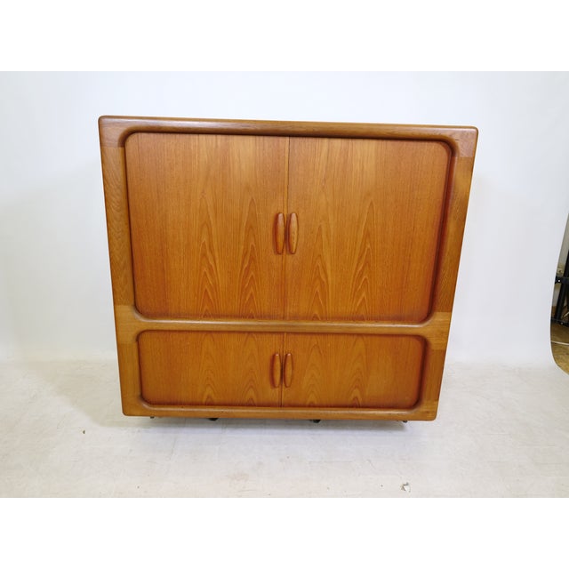 Mid-Century Teak Highboard with Sliding Doors from Dyrlund, 1960s For Sale - Image 17 of 17