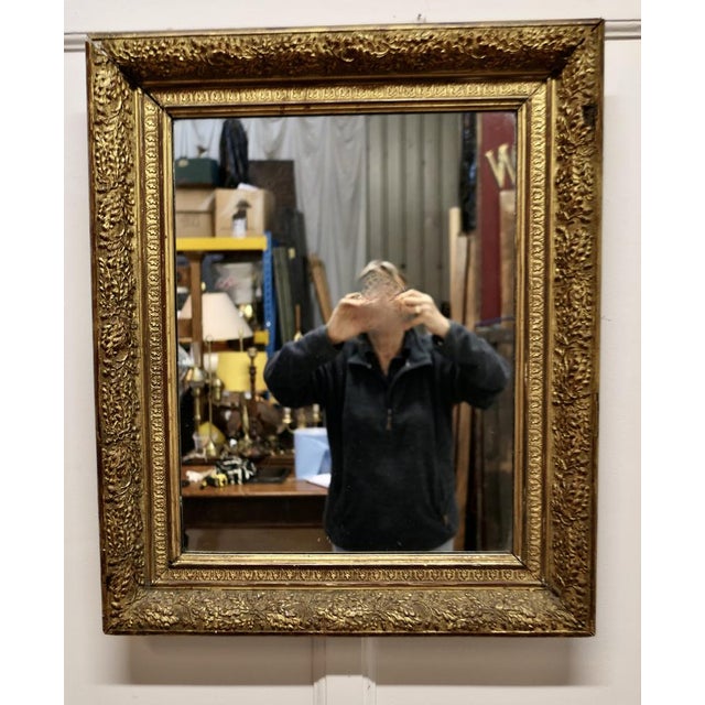 Paint 19th Century Gilt Wall Mirror For Sale - Image 7 of 7