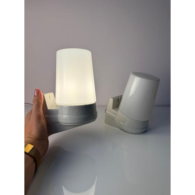Model 6070 Wall Lamp in White by Sigvard Bernadotte for Ifö, Set of 2 For Sale - Image 11 of 11