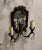 Black Bronze Mirror Sconces, 1940s, Set of 2 For Sale - Image 8 of 11