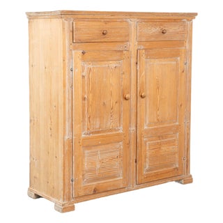 19th Century Swedish Pine Cabinet Sideboard For Sale