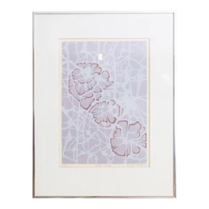 Purple Abstract Water Lilies Print by Carolyn Shattuck | Signed and Numbered