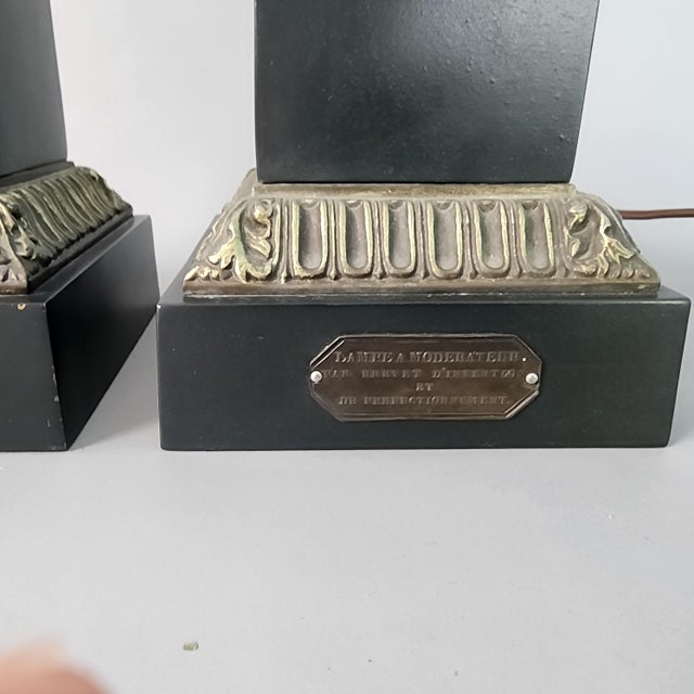 Pair of 19th Century Oil Lamps Converted to Table Lamps For Sale - Image 11 of 12