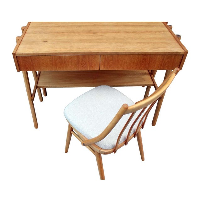 Mid-Century Modern Mid-Century Writing Commode, Bookshelf and Chair, 1970s, Set of 3 For Sale - Image 3 of 10