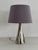 Mid-Century Modern Italian Ceramic Table Lamp in Silver Metallic from Ugo Zaccagnini, 1960s For Sale - Image 13 of 15