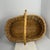 Almond Vintage Oval Split Wood Gathering Basket For Sale - Image 8 of 17