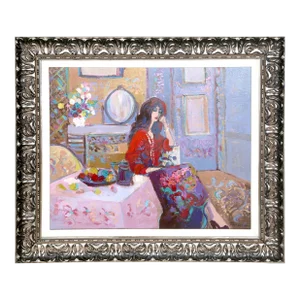 Isaac Maimon, Lady Contemplating, Painting