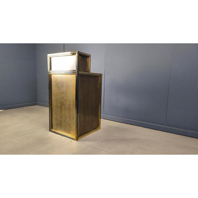 Vintage Brass Bar Counter by Belgochrom, 1970s For Sale - Image 4 of 18