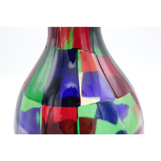 Mid-Century Modern 1980s "Pezzato" Vase by Fulvio Bianconi for Venini For Sale - Image 3 of 11