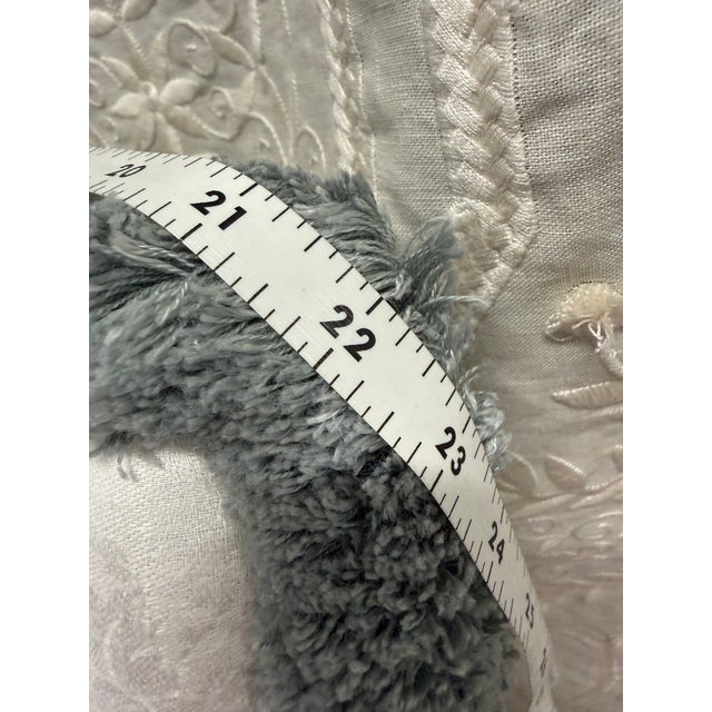 Textile Set of Four Vintage Monogram Linen Accent Pillows With Samuel & Sons Passementerie For Sale - Image 7 of 8