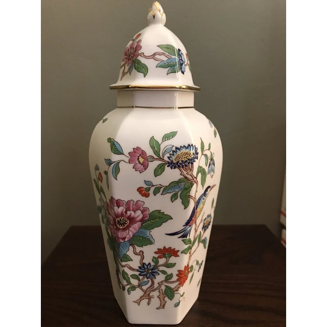 Mid-Century Modern Vintage MCM Aynsley Pembroke Fine English Bone China Ginger Jar For Sale - Image 3 of 5